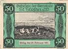 Austria 50 Heller Banknote, St Stefan, village, 1921 UNC(63) Mehl:FS 937a -
