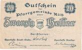Austria 20 Heller Banknote, Kilb, Blason 1920-12-31, UNC(63) Mehl:FS 437Id -
