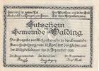 Austria 20 Heller Banknote, Walding, Eglise 1920-12-31, UNC(63) Mehl:FS 1132a -
