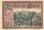 Austria 20 Heller Banknote, Klaus, château, 1920 UNC(63) Mehl:FS 454Ia -