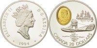 Canada 20 Dollars Coin, Elizabeth II, Royal Canadian Mint, Ottawa -