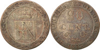 German States 20 Centimes Coin, WESTPHALIA, Jerome, Cassel -