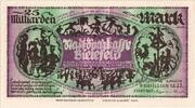 Germany 25 Milliarden Mark Bielefeld, 1923-02-01 -