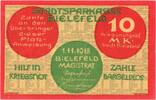 Germany 10 Mark Bielefeld, 1918-11-01 -