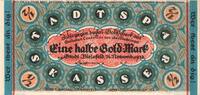 Germany 1/2 Goldmark Bielefeld, 1923-11-24, Grabowski:98 -