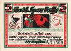 Germany 5 Mark Bielefeld, 1921-07-15 -