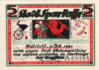 Germany 5 Mark Bielefeld, 1921-07-15 -