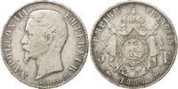 France 5 Francs Coin, Napoleon III, Napoléon III, Lyon -