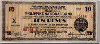 10 Pesos 1941 Philippinen Geldschein, UNZ- UNZ-