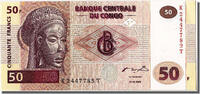 Congo Democratic Republic 50 Francs Banknote, 2000-01-04 -