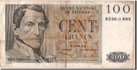 Belgium 100 Francs Banknote, 1952-08-12 -