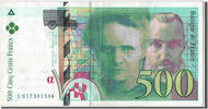 France 500 Francs Banknote, 500 F 1994-2000 ''Pierre et Marie Curie'' -