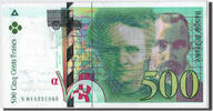 France 500 Francs Banknote, 500 F 1994-2000 ''Pierre et Marie Curie'' -