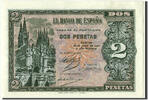 Spain 2 Pesetas Banknote -