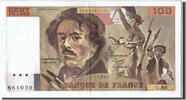 France 100 Francs Banknote, 100 F 1978-1995 ''Delacroix'' -