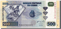 Congo Democratic Republic 500 Francs Banknote, 2002-01-04 -