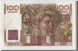 France 100 Francs Banknote, 100 F 1945-1954 ''Jeune Paysan'' -