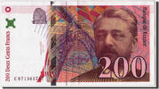 France 200 Francs Banknote, 200 F 1995-1999 ''Eiffel'' -