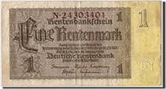 Germany 1 Rentenmark Banknote, 1937-01-30, KM:173b -