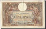 France 100 Francs Banknote, 100 F 1908-1939 ''Luc Olivier Merson'' -