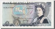 Great Britain 5 Pounds Banknote, Undated (1971-91), KM:378b -