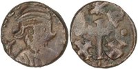 Half Follis Coin, Constans II, Carthage, Copper -