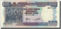 Burundi 500 Francs Banknote, 2003-07-01, KM:38c -