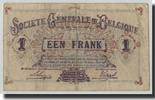 Belgium 1 Franc Banknote, 1918-10-21, KM:86b -