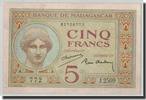 Madagascar 5 Francs Banknote, Undated (ca.1937), KM:35 -