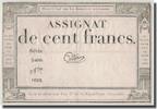 France 100 Francs Guyot, 7.1.1795, KM:A78, Lafaurie:173 -