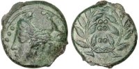 Hemilitron Coin, Sicily, Himera, Nymph, Himera, Bronze -