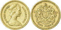 Great Britain Pound Coin, Elizabeth II, Nickel-brass, KM:933 -