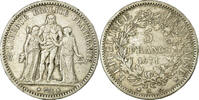 France 5 Francs Hercule, Paris, Silver, Gadoury:745 -