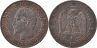 France 5 Centimes Coin, Napoleon III, Napoléon III, Paris -