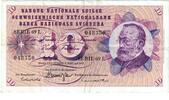 Switzerland 10 Franken Banknote, 1970-01-05, KM:45p -