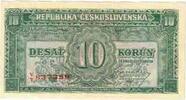 Czechoslovakia 10 Korun Banknote, undated (1945), KM:60a -