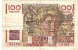 France 100 Francs Jeune Paysan, O.584, Fayette:28.41, KM:128d -