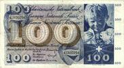 Switzerland 100 Franken Banknote, 1963-03-28, KM:49e -