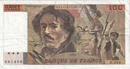 France 100 Francs Delacroix, K.244, Fayette:69bis.8, KM:154g -