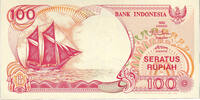 Indonesia 100 Rupiah Banknote, KM:127a -