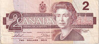 Canada 2 Dollars Banknote, KM:94b -