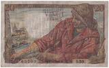 France 20 Francs Pêcheur, S.50, Fayette:13.4, KM:100a -