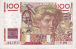 France 100 Francs Jeune Paysan, P.194, Fayette:28.13, KM:128a -