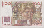 France 100 Francs Jeune Paysan, C.498, Fayette:28.34, KM:128d -