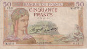 France 50 Francs Cérès, M.4777, Fayette:17.28, KM:81 -