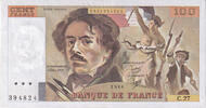 France 100 Francs Delacroix, C.27, Fayette:69.04a, KM:154b -