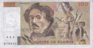 France 100 Francs Delacroix, S.106, Fayette:69.10, KM:154b -