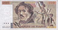 France 100 Francs Delacroix, F.131, Fayette:69.13a, KM:154d -