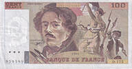 France 100 Francs Delacroix, D.175, Fayette:69bis.2c, KM:154e -