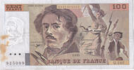 France 100 Francs Delacroix, Q.240, Fayette:69bis.08, KM:154g -